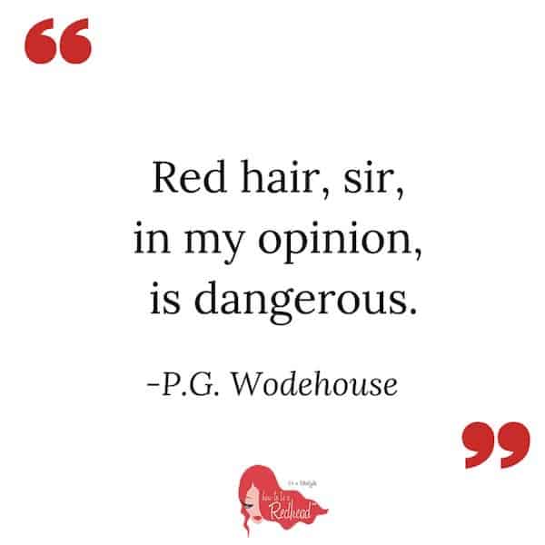 funny quote about red hair