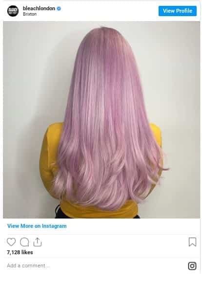 lilac hair color instagram