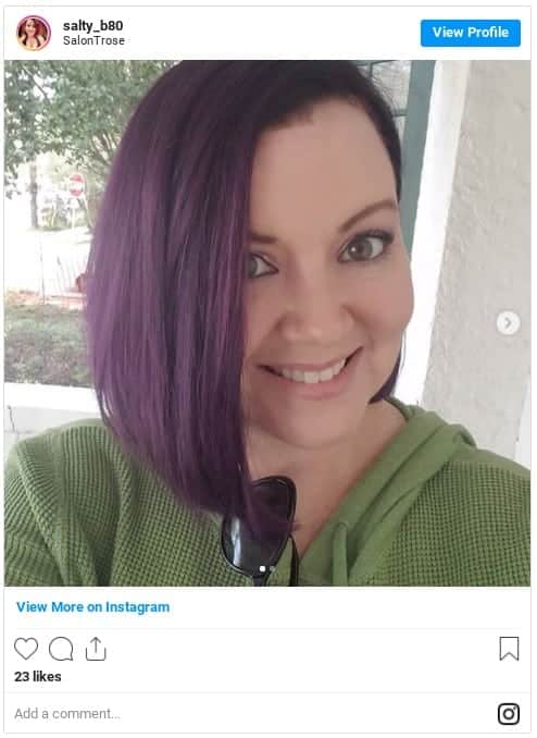 best hair color for green eye color purple hair instagram