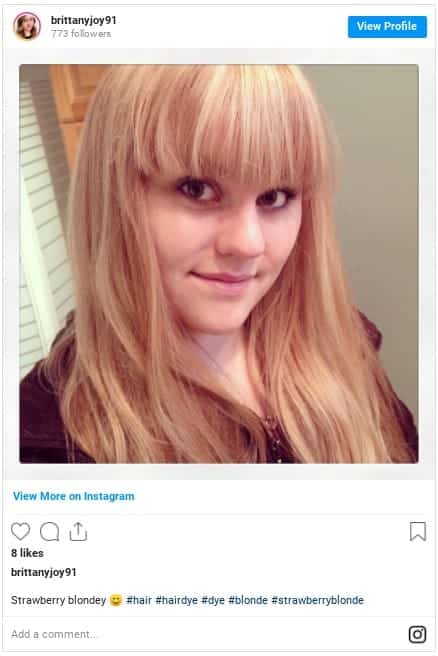 light strawberry blonde highlights instagram