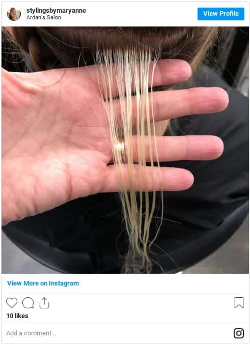 strand test hair instagram