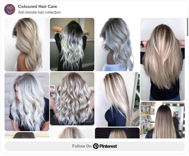 ash blonde collection board pinterest