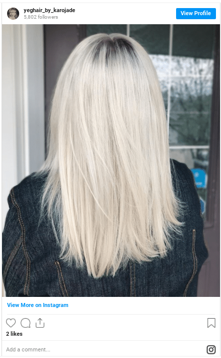 platinum blonde hair colour instagram