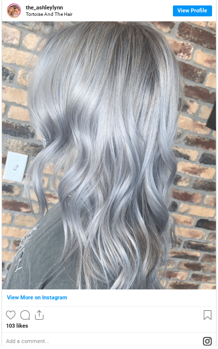 silver blonde hair colour