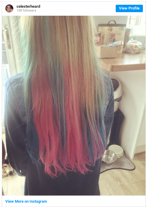 unicorn mermaid tissue hair color instagram 3