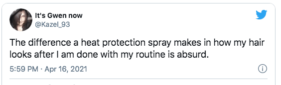 best heat protectant spray tweet
