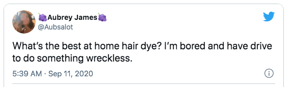 beat at-home hair dye funny tweet