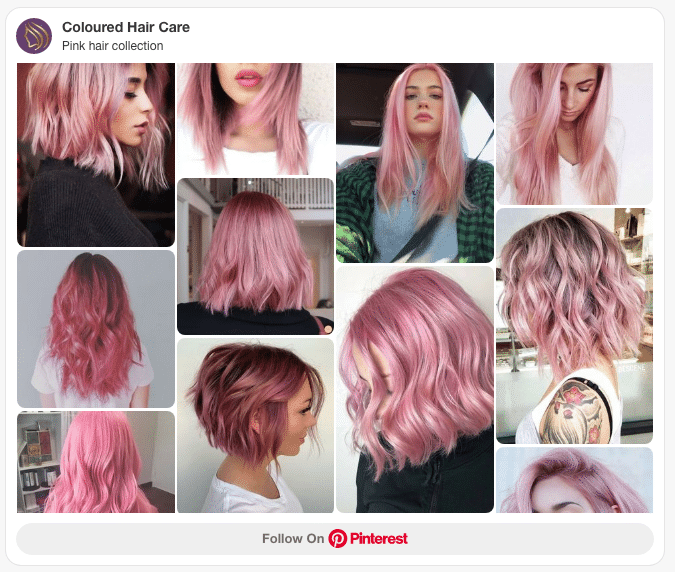 pink hair dye collection pinterest board