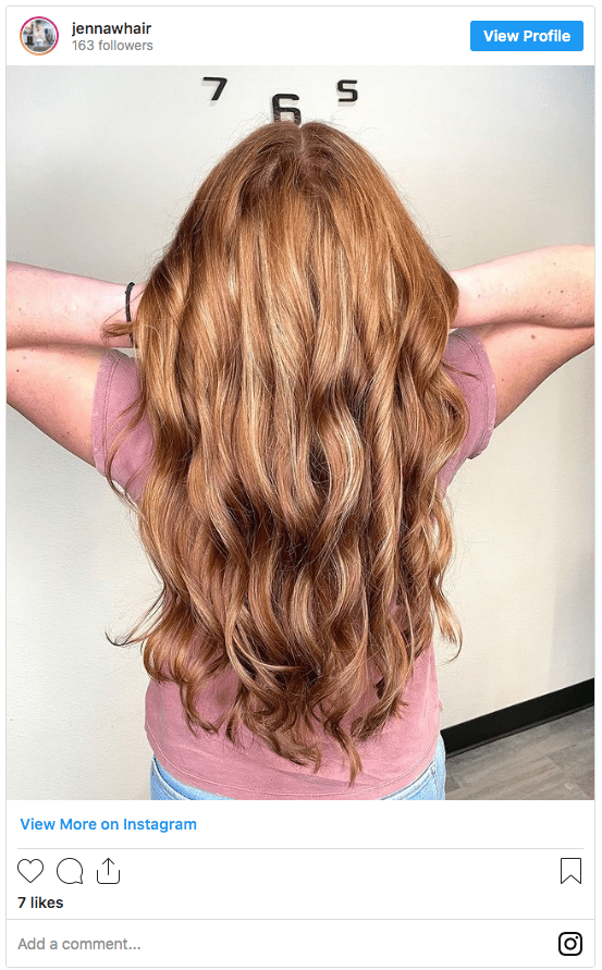 copper red hair instagram