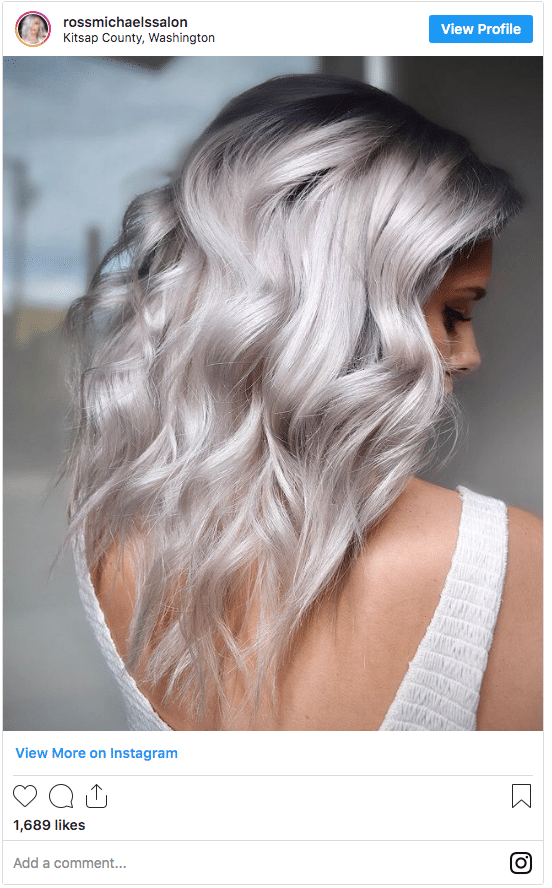 white silver blonde hair dye instagram