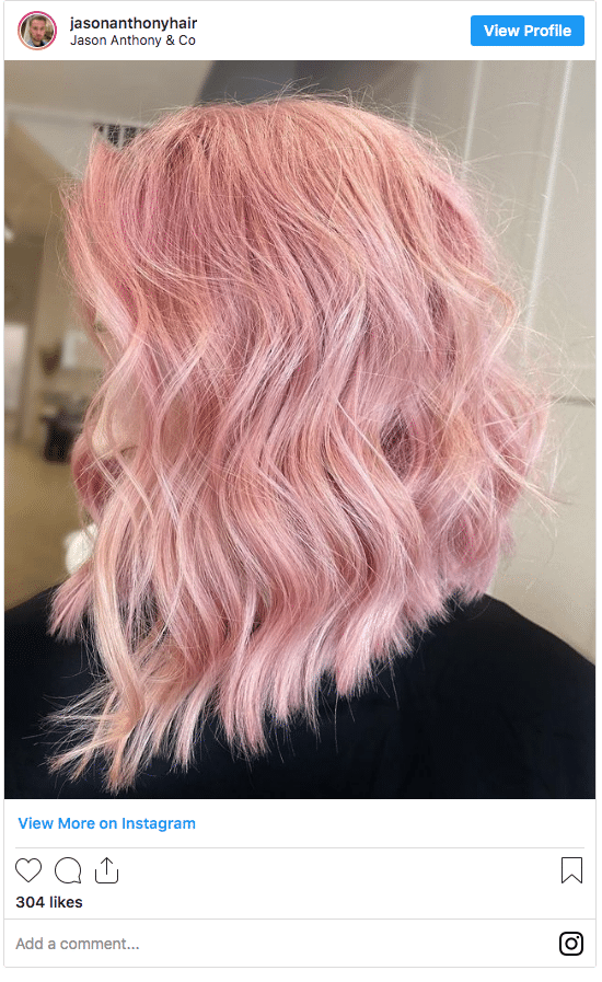 pink hair color instagram pastel pink