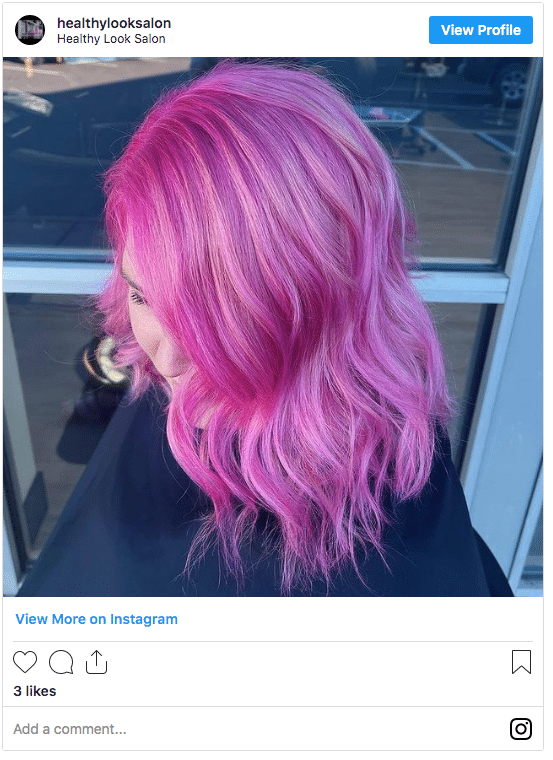 pink hair color instagram fuschia pink