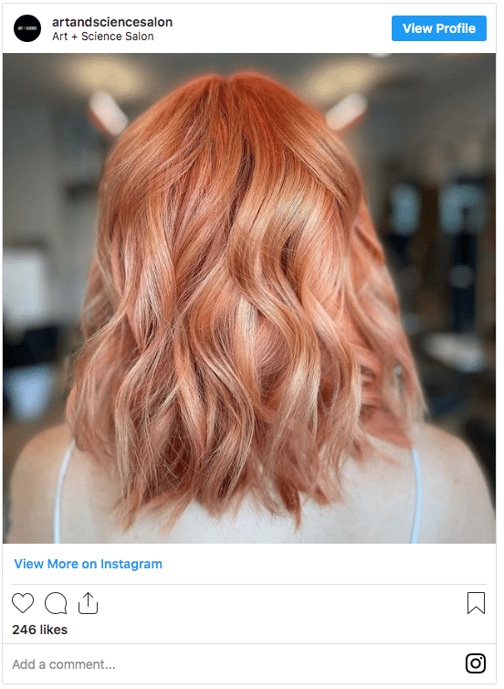 dark strawberry blonde highlights color instagram