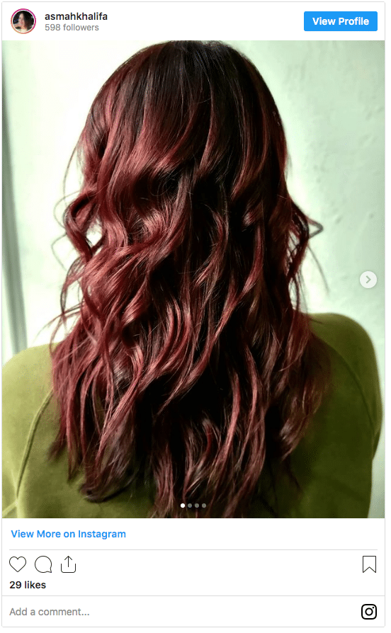 cherry red color ideas instagram