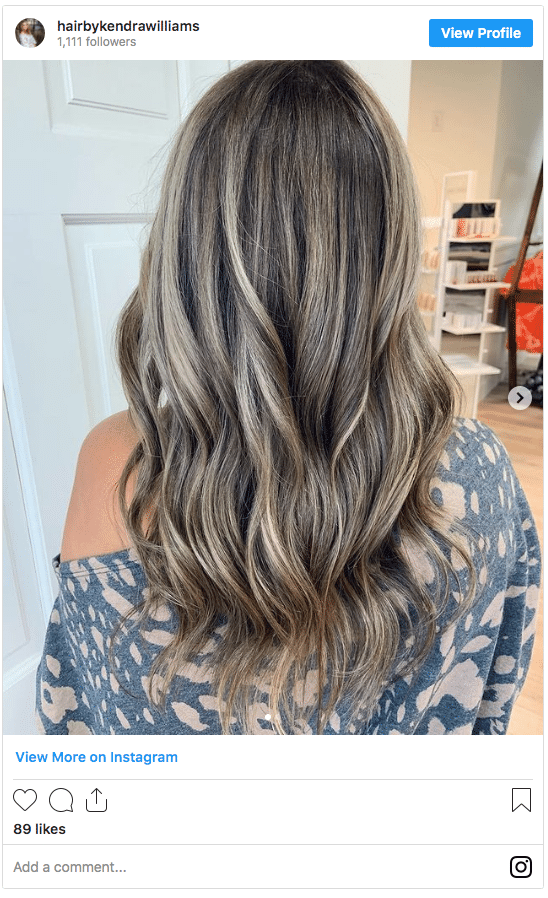 blow out hair color instagram