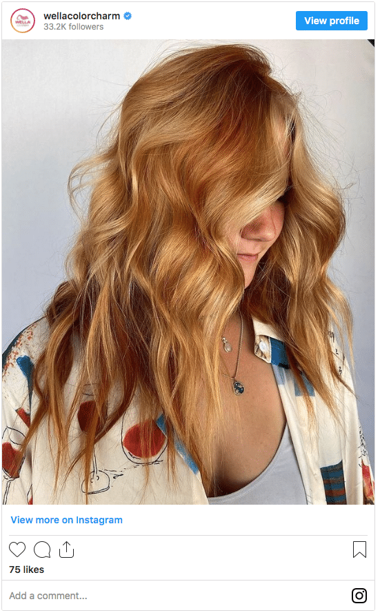 permanent hair dye color instagram post