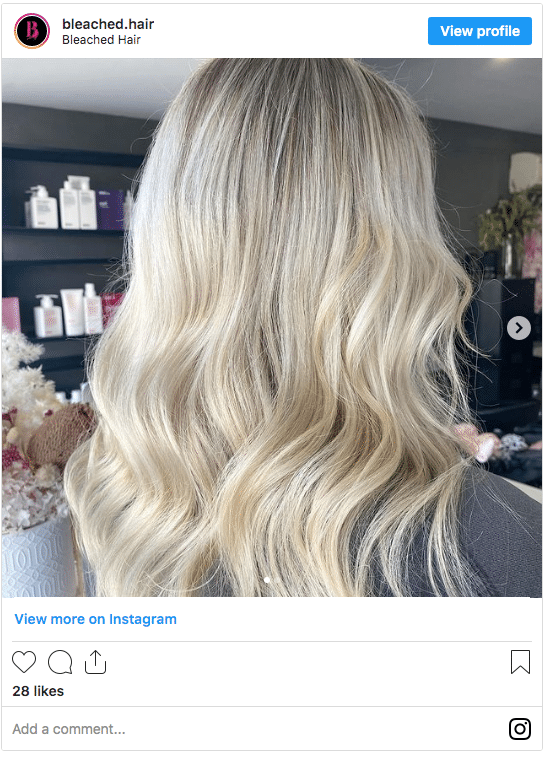 toned blonde hair ash blonde instagram post