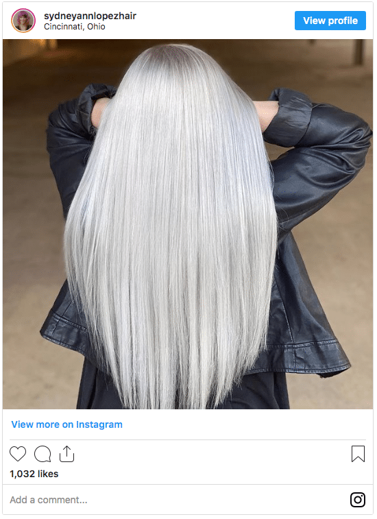 White hair dye | How to get the icy look at home.