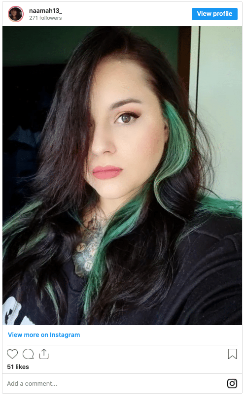 streaks hair color instagram post