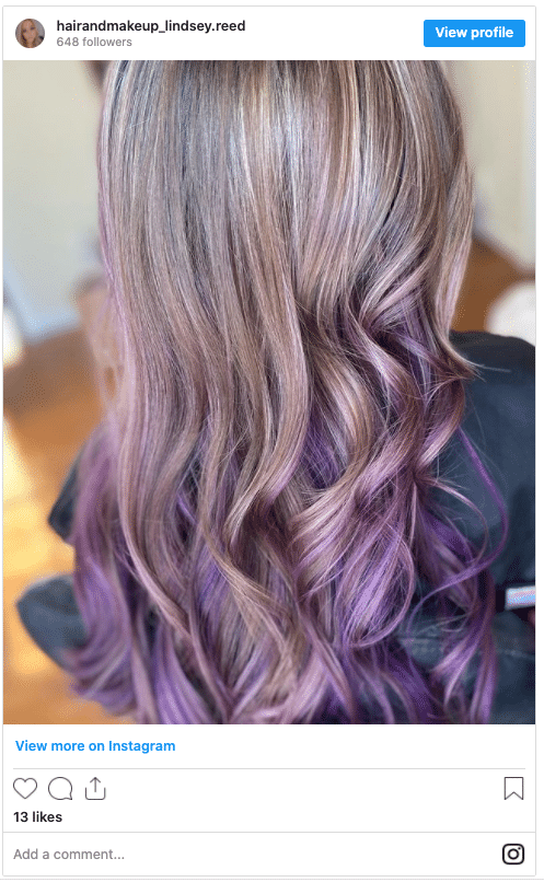 ombre color instagram post