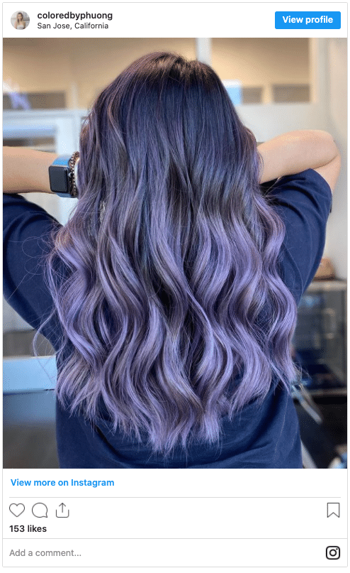 20+ Ideas of Purple Highlights in Brown Hair.. and Black Hair too! –  Curling Diva