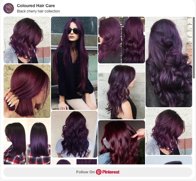 black cherry hair color collection pinterest board