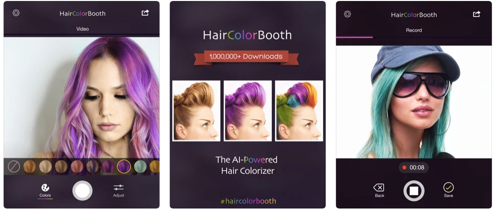 hair color booth app