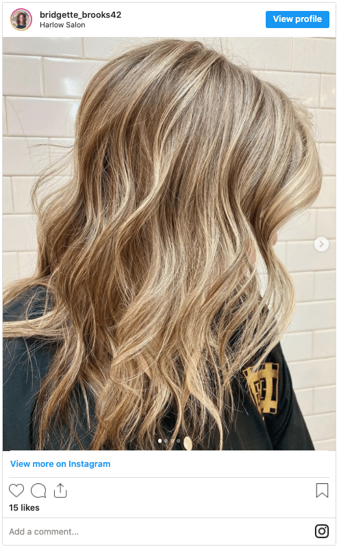 rare blond hair colours instagram post
