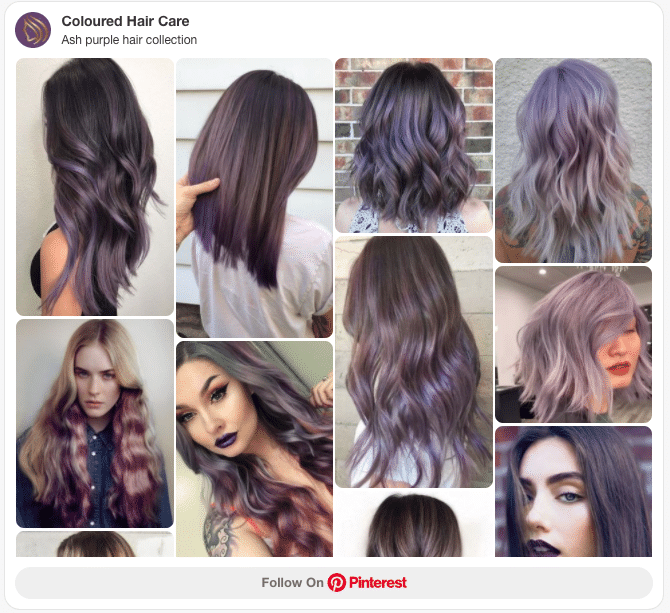 Ash purple hair | How to get the smokey look.