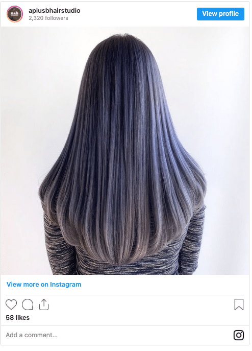 pearl ash lavender hair colour instagram post