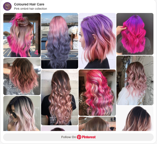 pink ombre hair collection pinterest board