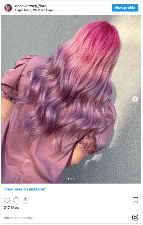 ultra violet and lavender colour instagram post