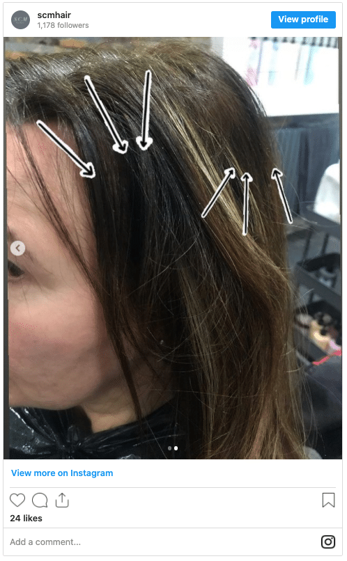 What to do if your hair dyed unevenly instagram post