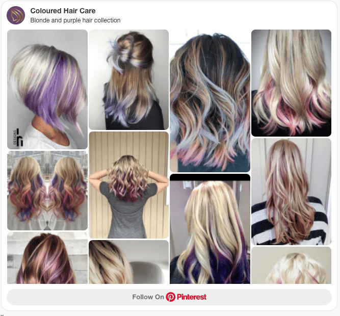 blonde and purple hair color collection pinterest board