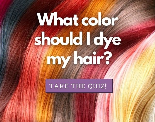 What color should I dye my hair quiz graphic