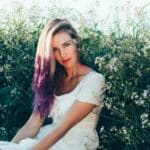 blonde and purple hair color