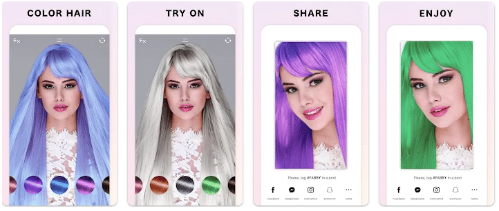 fabby look hair color app