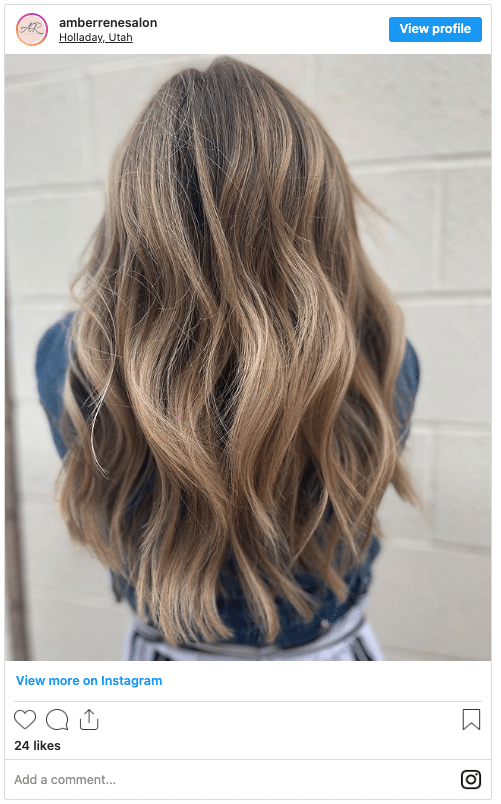 wavy hair mermaid hair instagram post