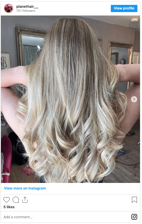 platinum blonde  ashy blonde highlights instagram post