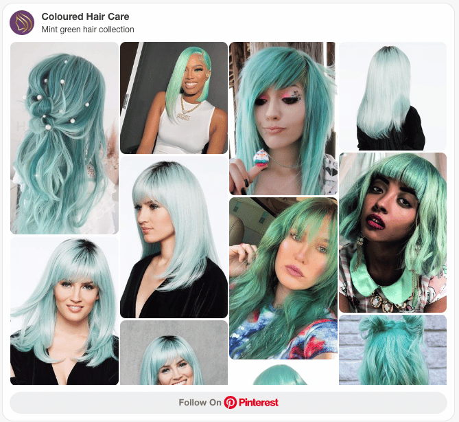 mint green hair color collection pinterest board