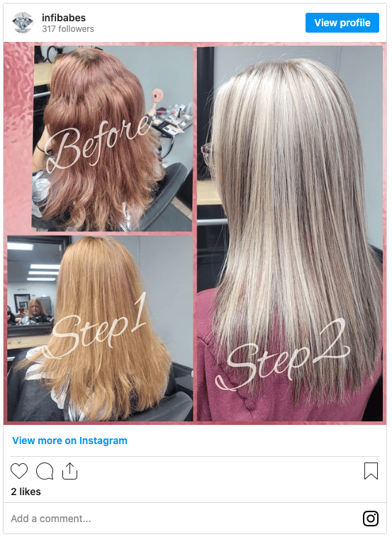 hot to strip red hair dye before and after instagram post