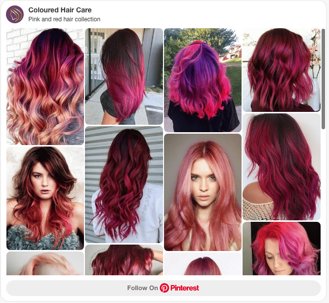 pink hair collection pinterest board