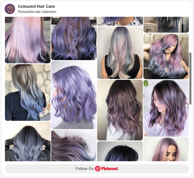 periwinkle hair color collection pinterest board
