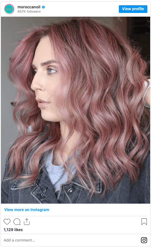 how long does temporary hair dye last rose gold hair instagram post