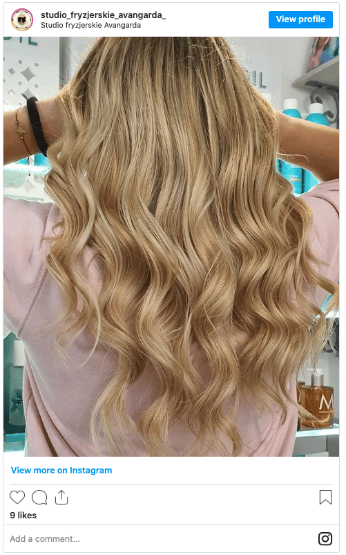 flamboyage hair color instagram post