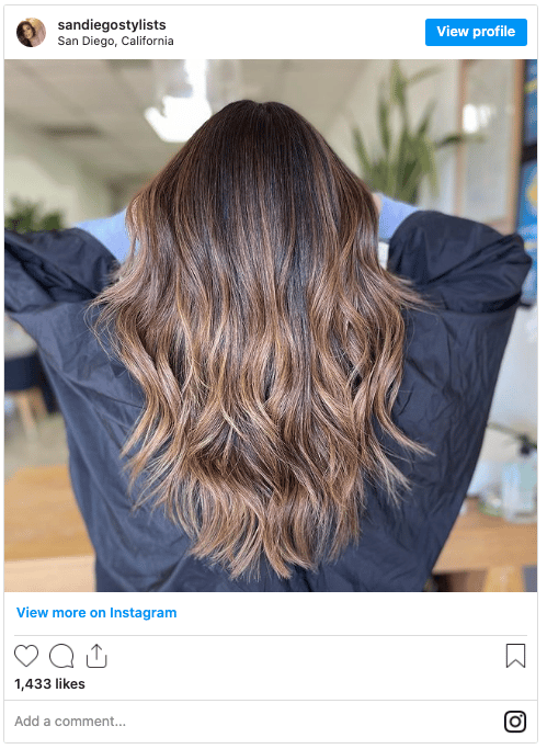 how to do balayage highlights at home instagram post