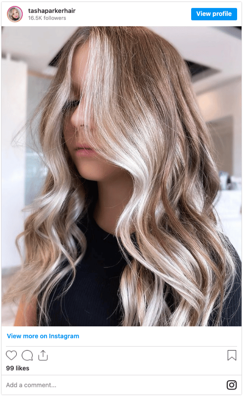 honey brown and ash blonde highlights