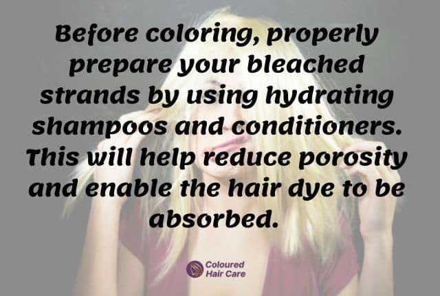 Why won't my bleached hair take color infographic expert advice