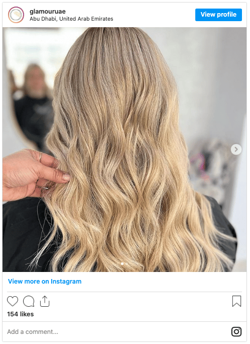 golden blonde balayage highlights instagram post