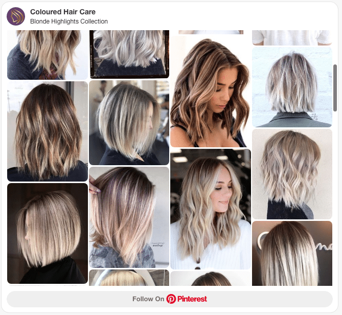blonde highlights hair color pinterest board collection